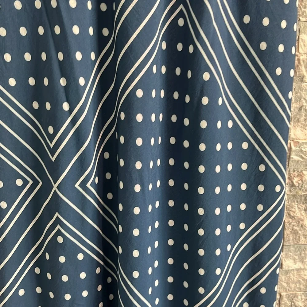 Abercrombie & Fitch Tie Front Mosaic Style Midi Dress. Sz-L